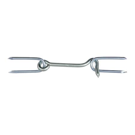 Homecare Products 4 in. Gate Steel Hook with Staples - Zinc Plated HO3311826